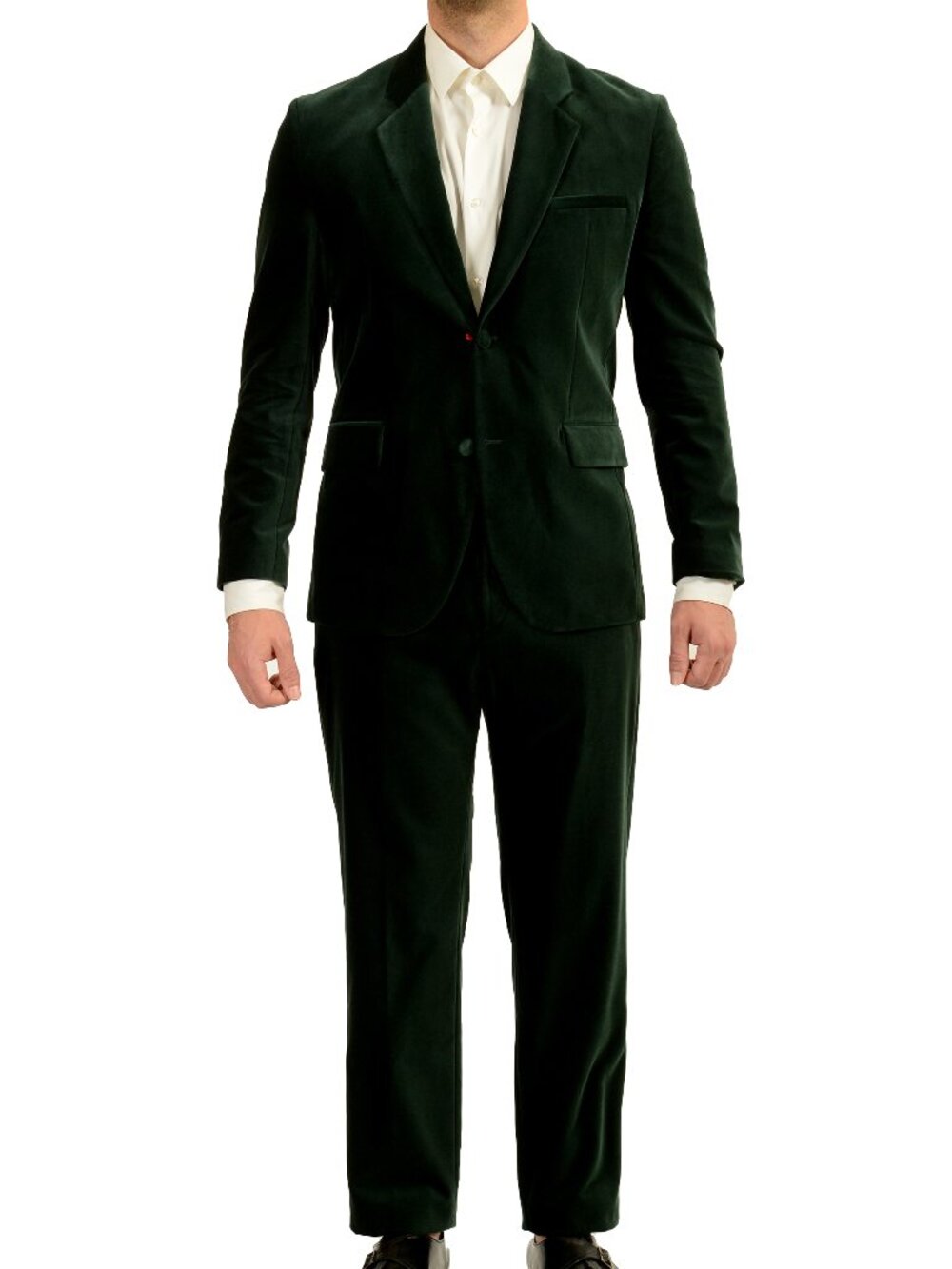 Hugo Boss Men's "Kris/Teagan231X" Modern Fit Velour Suit US 38R IT 48R
